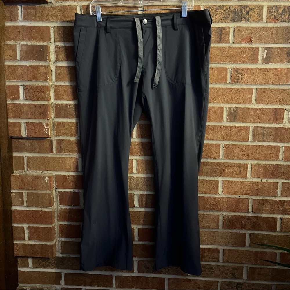 REI Women 14P Kornati Roll-Up Convertible Hiking Camping Performance Pants Gray